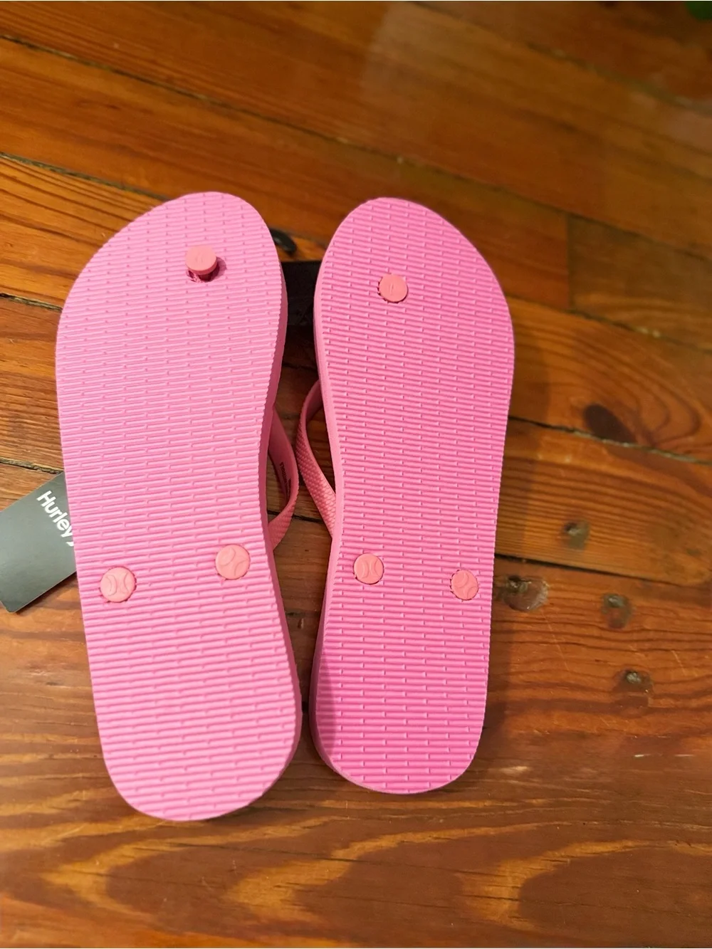 Hurley Tropical Plums Flip Flops Size 10 NWT